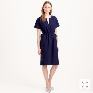 J. Crew 😍 navy blue A-line kimono sleeve dress